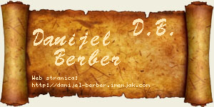 Danijel Berber vizit kartica